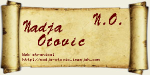 Nadja Otović vizit kartica